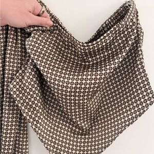 Geometric Patterned Handkerchief Top and Pants Set